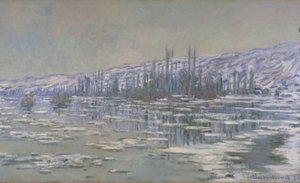 La rottura del ghiaccio (La Débâcle o Les Glaçons) da Claude Monet